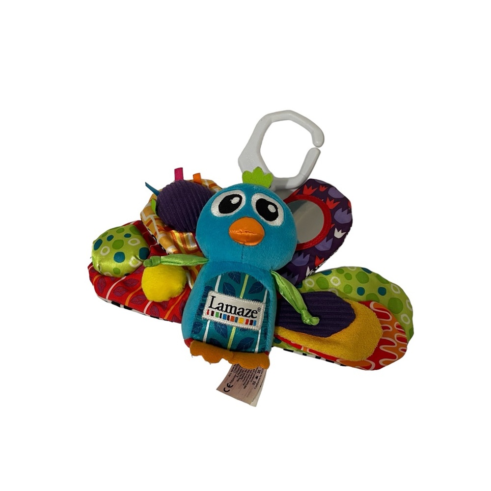 Lamaze Jacques The Peacock Clip On Baby Kids Fun Activity Toy Carseat Stroller